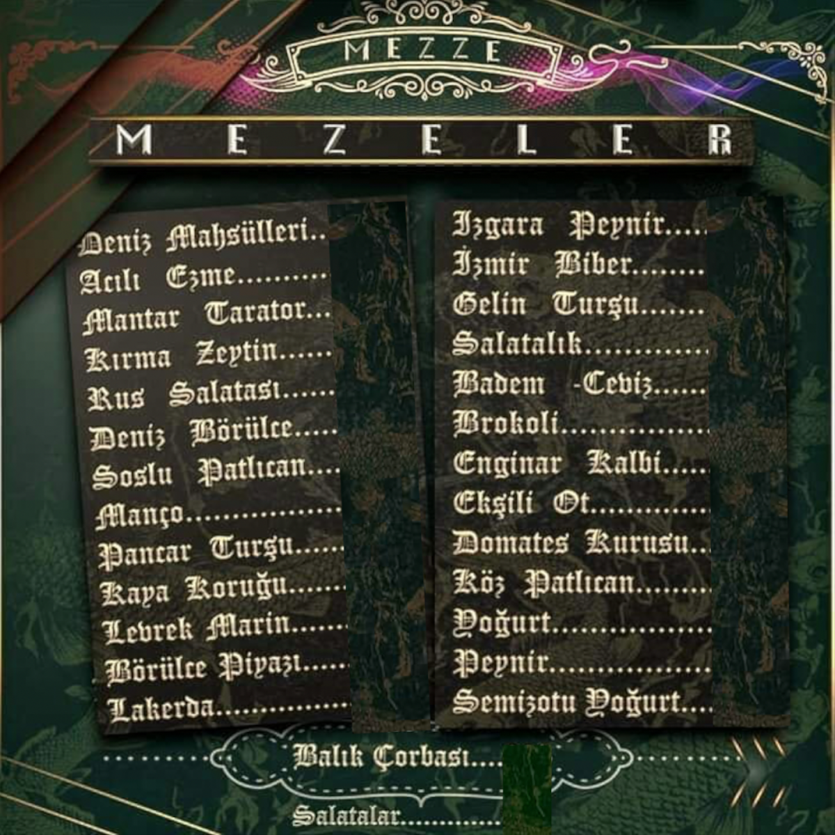 Menu Aliusta Balık Evi-2